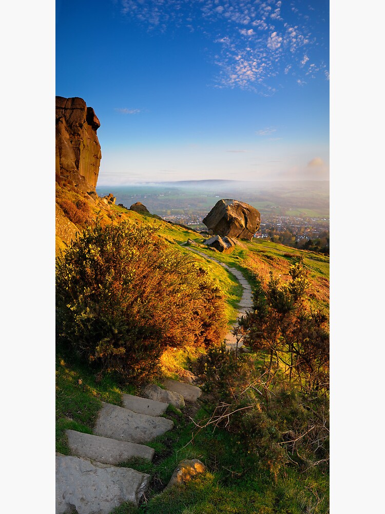 Thumbnail 3 of 3, Art Print, First Light at The Cow and Calf designed and sold by sjbowen.