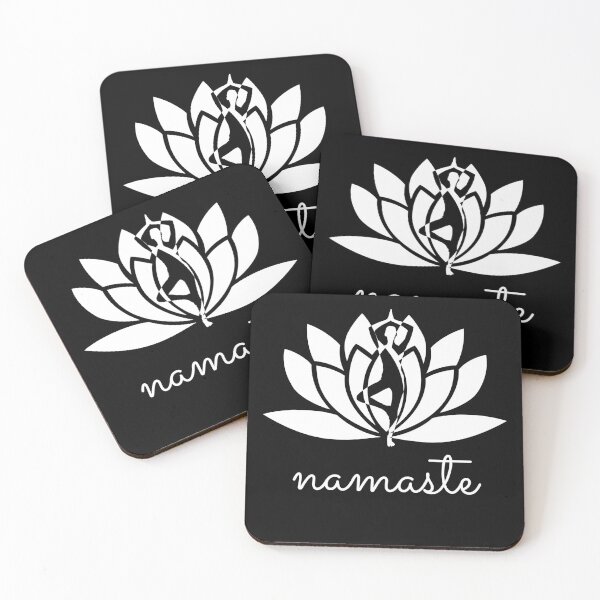 Item preview, Yoga Namaste Position (wt) designed and sold by Puji Designs.
