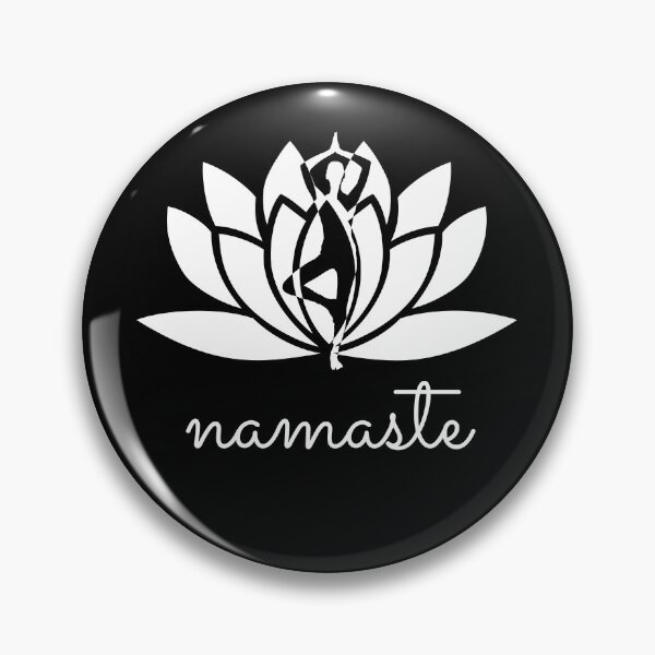 Item preview, Yoga Namaste Position (wt) designed and sold by Puji Designs.