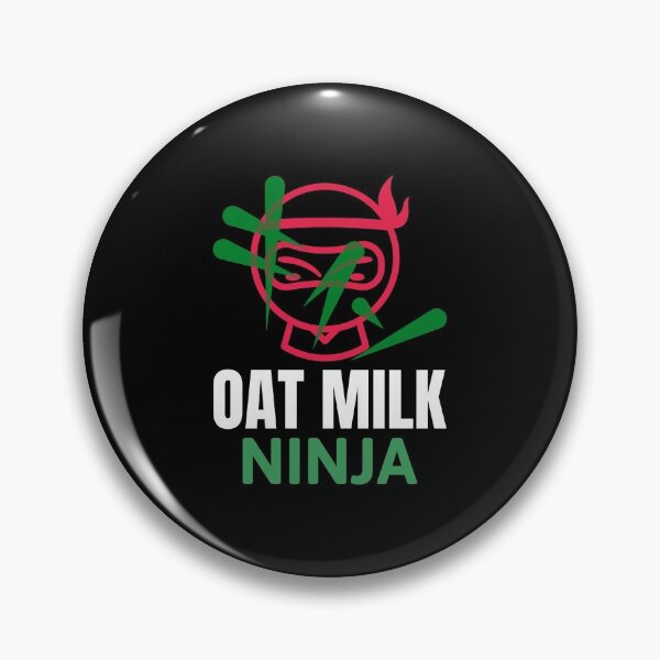 Item preview, Oat Milk Ninja - Vegan vegetarian unique gift designed and sold by Radu Matei.