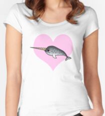 Love Narwhals Women's Fitted Scoop T-Shirt
