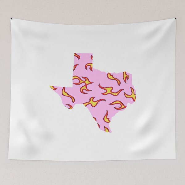 Item preview, Texas - Pink Flames State designed and sold by Thestickerdawg.