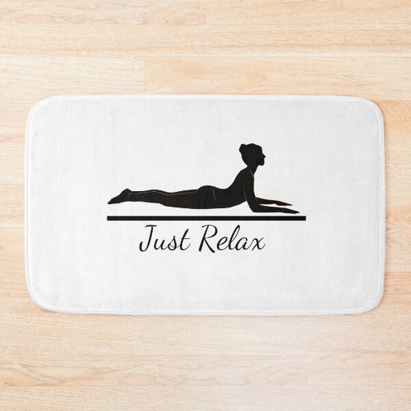 Aperçu de l'œuvre Position de yoga Just Relax (bl) créée et vendue par Puji Designs.
