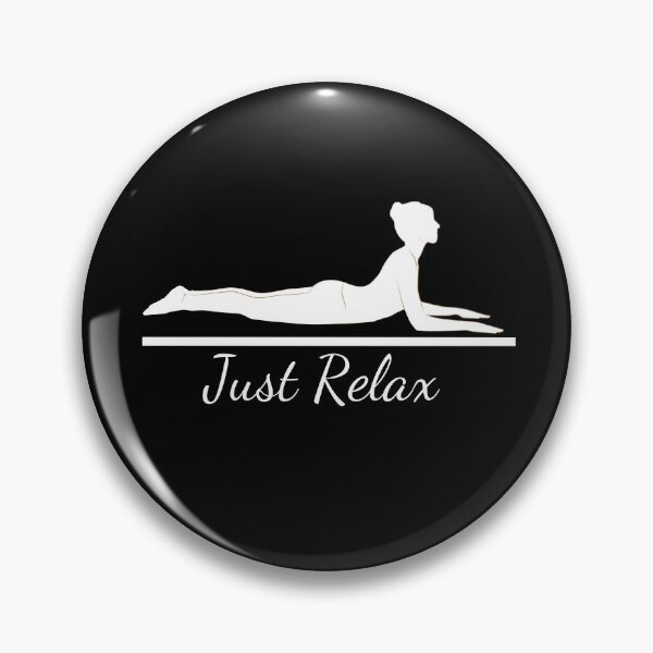 Item preview, Just Relax Yoga Position (wt) designed and sold by Puji Designs.