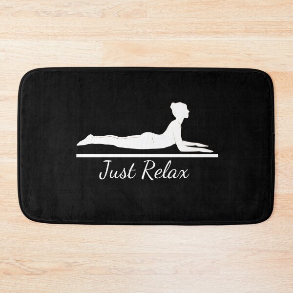 Aperçu de l'œuvre Position de yoga Just Relax (wt) créée et vendue par Puji Designs.