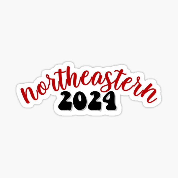 "Northeastern 2024 Design" Sticker for Sale by tayastrecker Redbubble