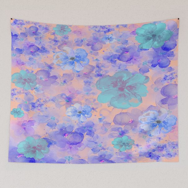 Item preview, Blue colored flower design,decoration,interior,accessories,nature designed and sold by jayne0524.
