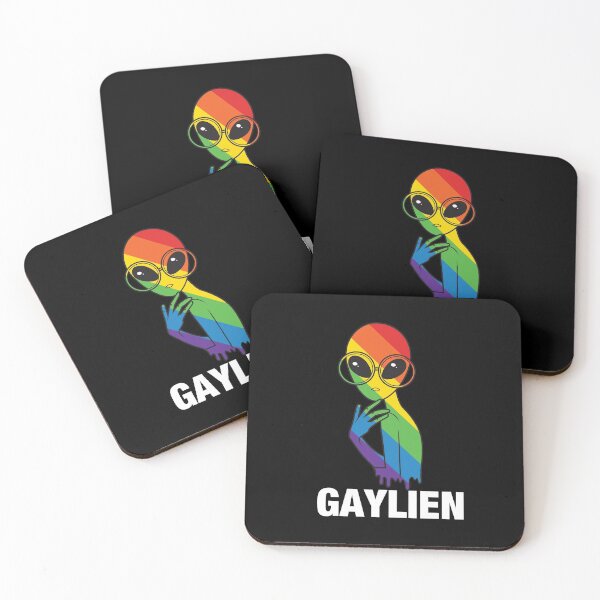 Item preview, Gaylien LGBT Pride Rainbow Flag Gift For Gays designed and sold by Pubi.