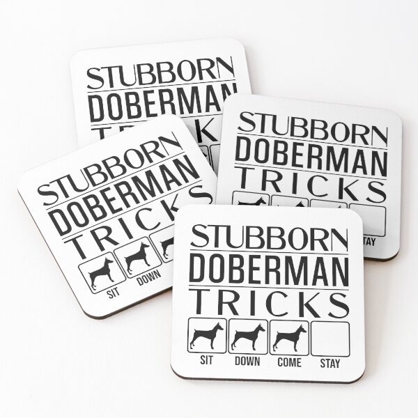 Item preview, Funny Doberman Design: Stubborn Doberman Tricks / Stubborn Dog Tricks, funny gift idea designed and sold by HEJAshirts.