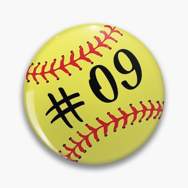 Item preview, Softball Player Back No Number 09 #09 Ball Sport Sticker Gift designed and sold by theshirtinator.