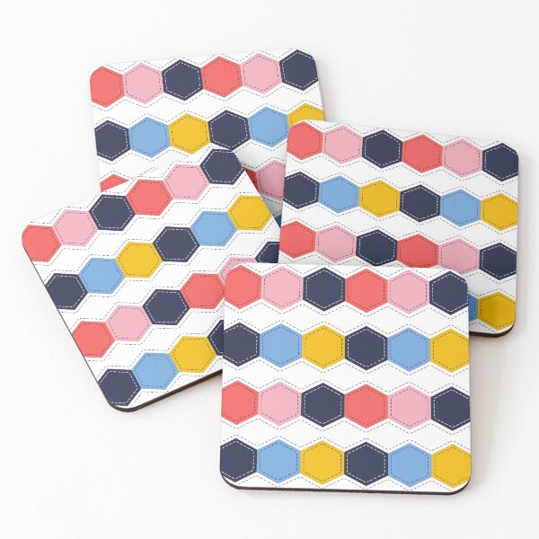 Item preview, Hexagonal Quilt \\ White designed and sold by The Wellington Boot.