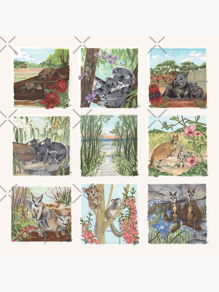 Thumbnail 3 of 3, Sticker, States and Territories of Australia designed and sold by ddanyen.