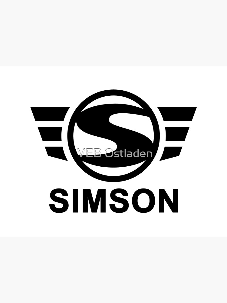 Simson logo (black) Art Print by VEB Ostladen