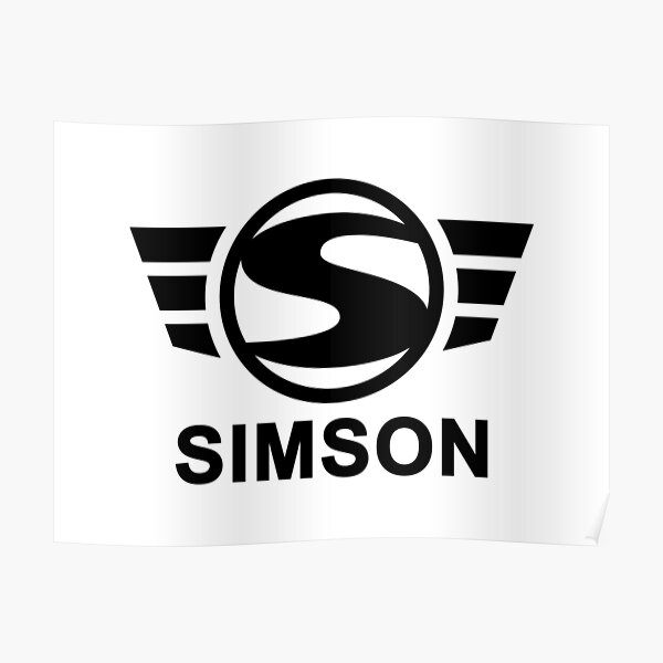 Simson Logo (schwarz) Poster