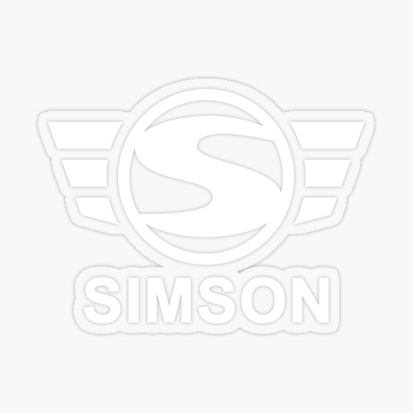STICKER SIMSON TANK SILVER-BLACK PREMIUM MZA - Jack Motors - Części i  akcesoria Simson, MZ, Skutery, 125cm3