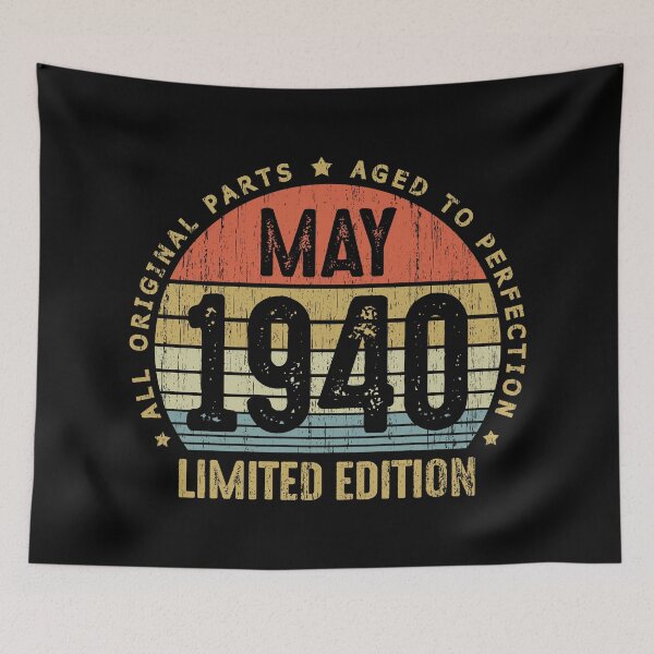 Item preview, Vintage May 1940 All Original Parts Born in May 1940 80th Birthday Gift 80 Years Old designed and sold by Takatv.