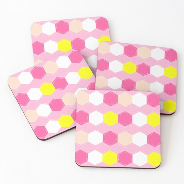 Item preview, Hexagonal Quilt \\ Pink designed and sold by The Wellington Boot.
