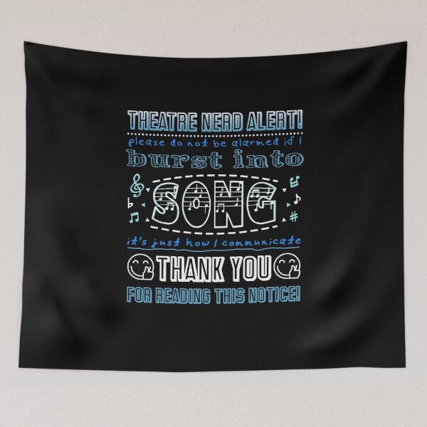 Item preview, Funny Musical Theatre Nerd burst into song gift designed and sold by Stageystuff.