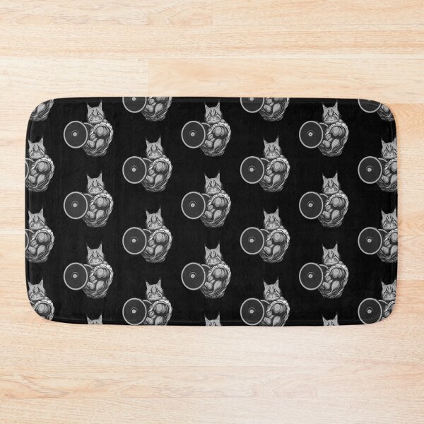 Item preview, Weight Lifter Cat Fitness Toning Gym designed and sold by MooonTees.