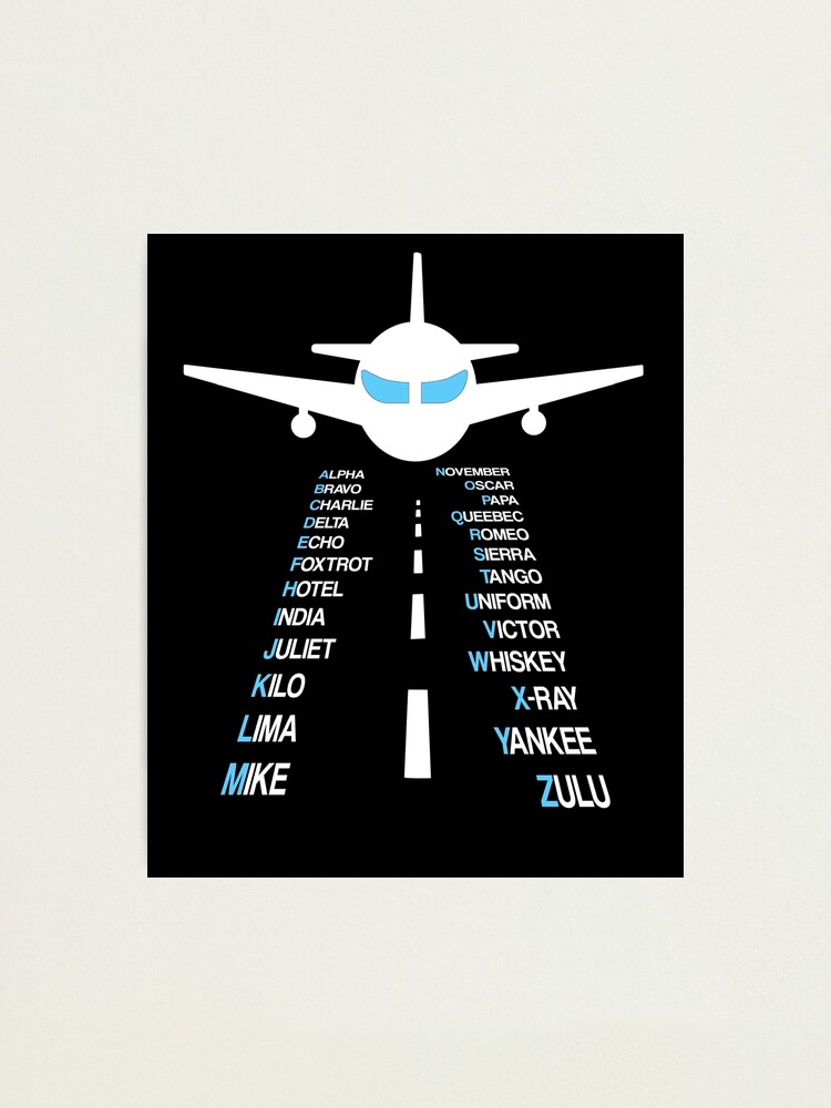 phonetic-alphabet-pilot-cadet-airplane-gift-photographic-print-by-theshirtinator-redbubble for Free Printable Pilot Phonetic Alphabet Phonetic Alphabet Pilot Cadet Airplane Gift