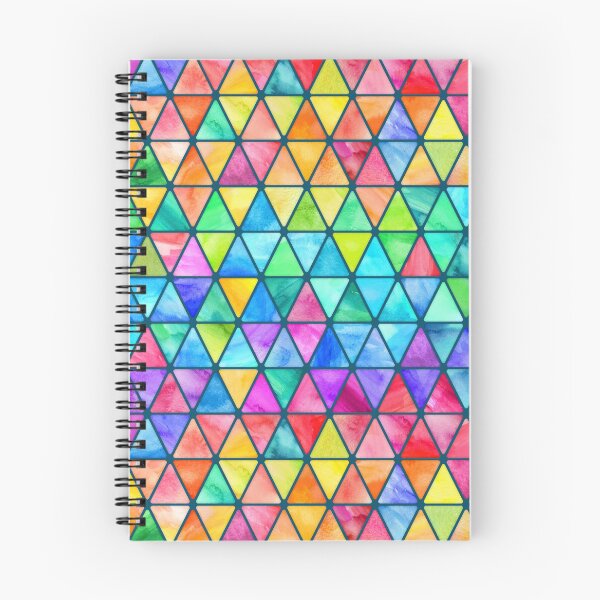 Item preview, Little Rainbow Watercolor Triangles on Teal designed and sold by micklyn.