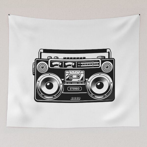 Item preview, Retro Tape Recorder | Retro Radio designed and sold by MagicBoutique.