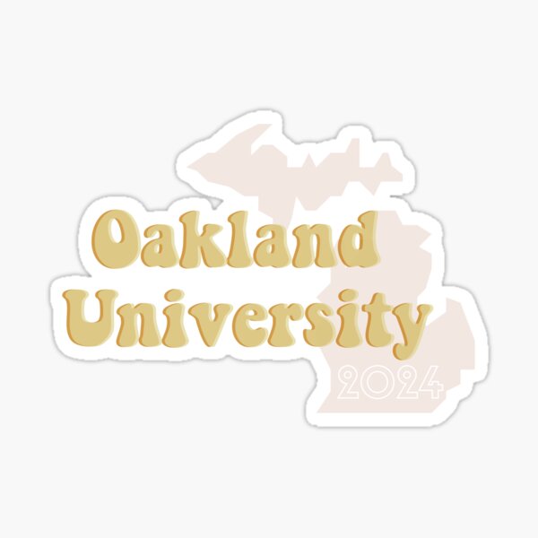 Oakland 2024 Michigan Outline Sticker For Sale By Kristinalenk   St,small,507x507 Pad,600x600,f8f8f8 