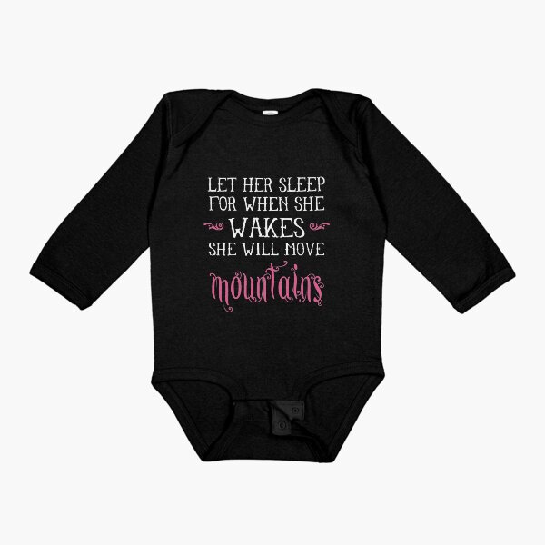 Item preview, Let her sleep for when she wakes she will move mountains designed and sold by nektarinchen.