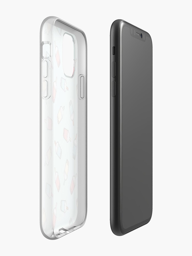 Alternate view of Bubble Tea Pattern in Mint iPhone Case & Cover