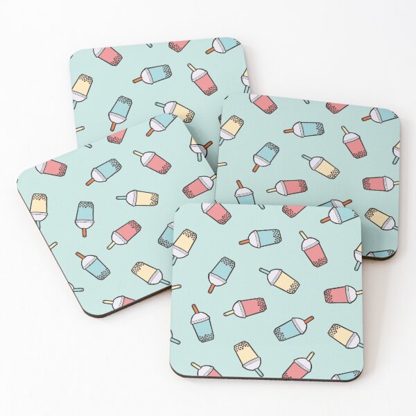 Item preview, Bubble Tea Pattern in Mint  designed and sold by evannave.