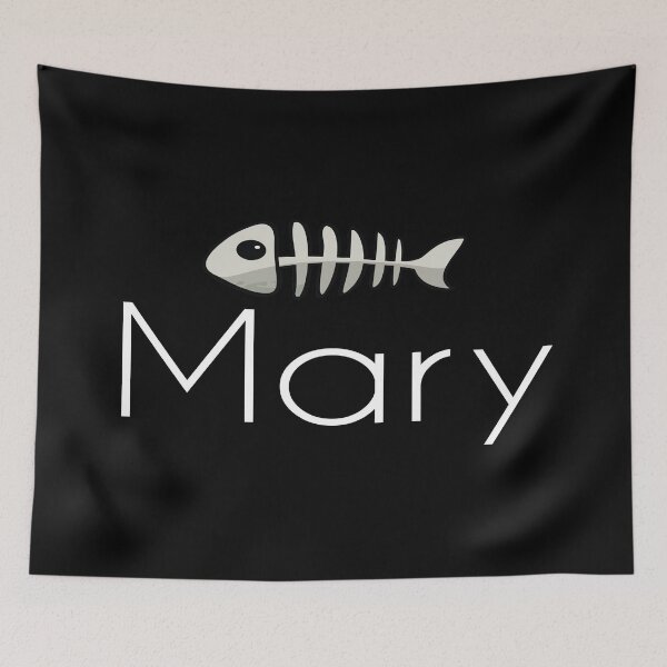 Artikelvorschau, Mary Cute Fish Bone Mein Name ist Mary. entworfen und verkauft von ProjectX23.