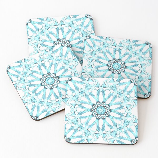 Item preview, Blue mandala seamless pattern designed and sold by iRenza.