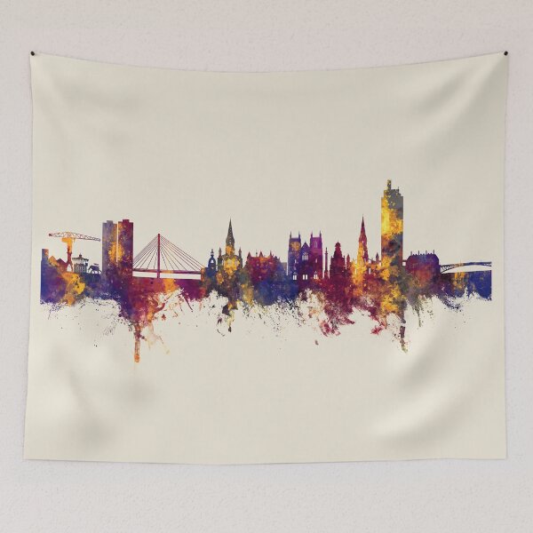 Item preview, Nantes France Skyline designed and sold by ArtPrints.