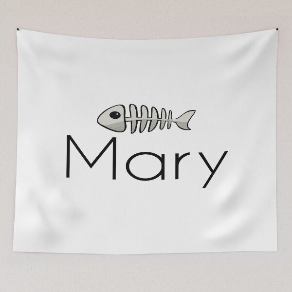 Artikelvorschau, Mary Cute Fish Bone Mein Name ist Mary. entworfen und verkauft von ProjectX23.