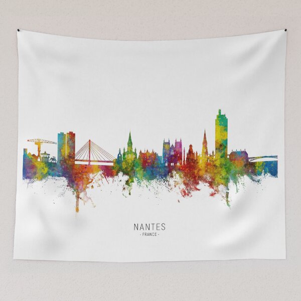 Item preview, Nantes France Skyline designed and sold by ArtPrints.