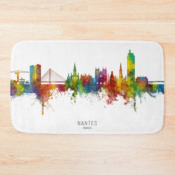 Item preview, Nantes France Skyline designed and sold by ArtPrints.