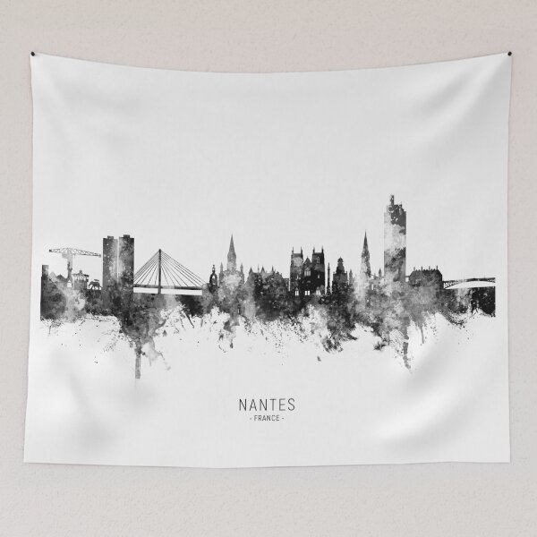 Item preview, Nantes France Skyline designed and sold by ArtPrints.
