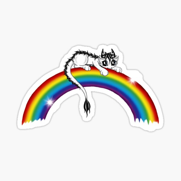 Aperçu de l'œuvre Dragon sur l'arc-en-ciel créée et vendue par Pezi-Creation.