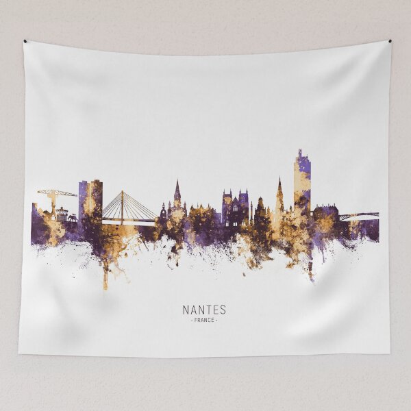 Item preview, Nantes France Skyline designed and sold by ArtPrints.