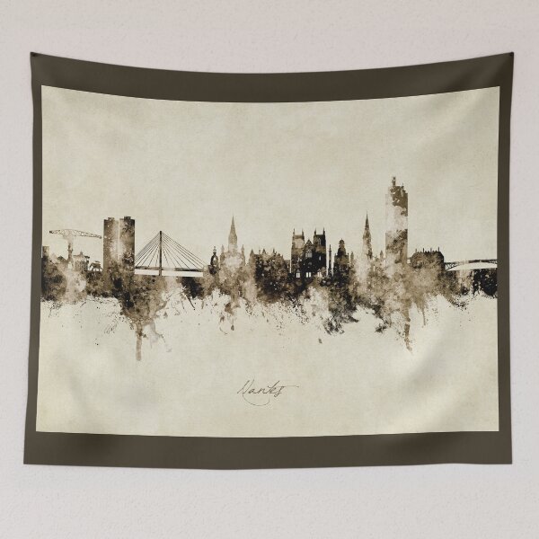 Item preview, Nantes France Skyline designed and sold by ArtPrints.