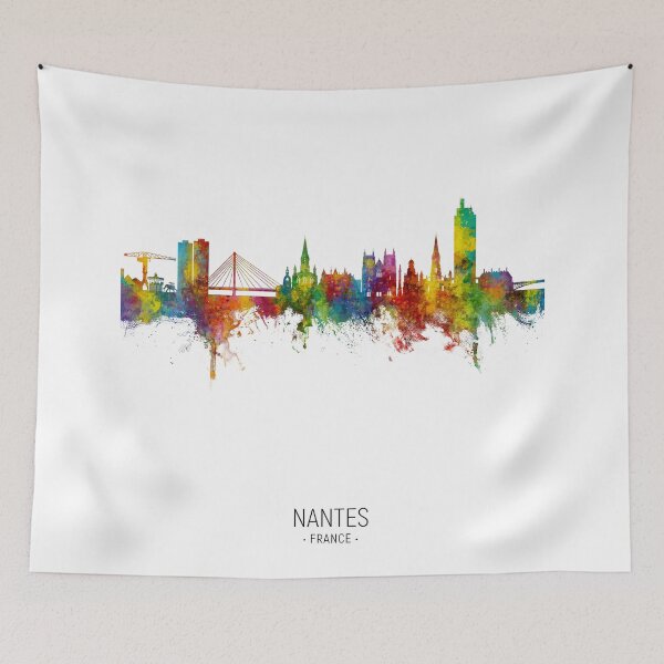 Item preview, Nantes France Skyline designed and sold by ArtPrints.