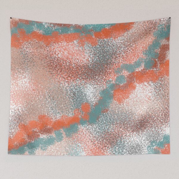 Item preview, Orange and Blue Pastel Abstract Design designed and sold by Jessielee72.
