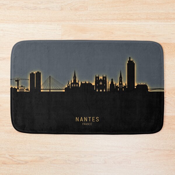 Item preview, Nantes France Skyline designed and sold by ArtPrints.