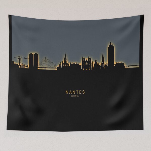 Item preview, Nantes France Skyline designed and sold by ArtPrints.