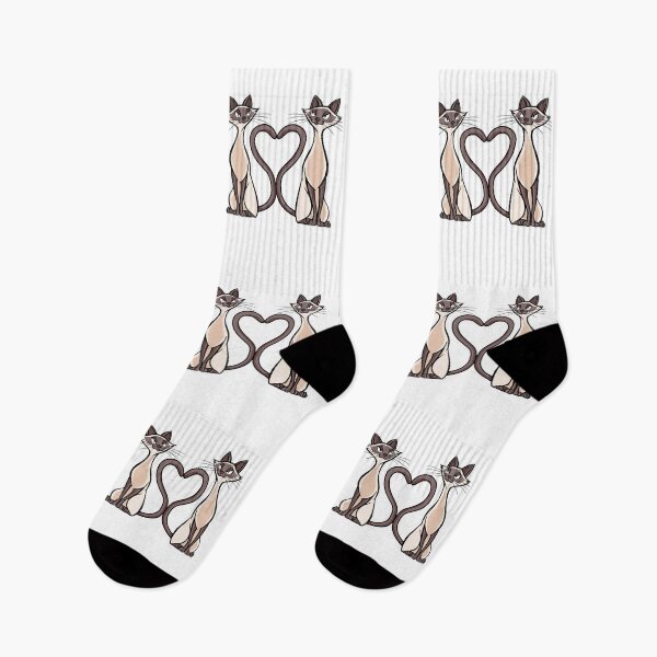 Item preview, Siamese cats with hearts designed and sold by DerSenat.