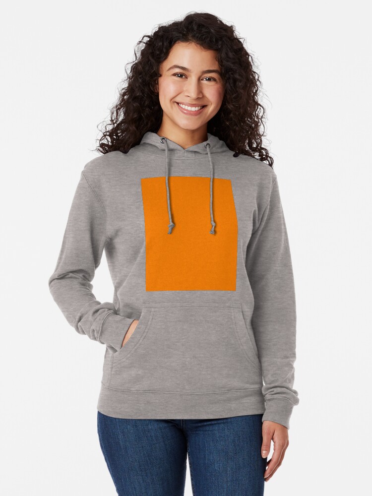 fluorescent orange hoodie