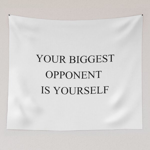 Item preview, your biggest opponent is yourself designed and sold by motivation4you.