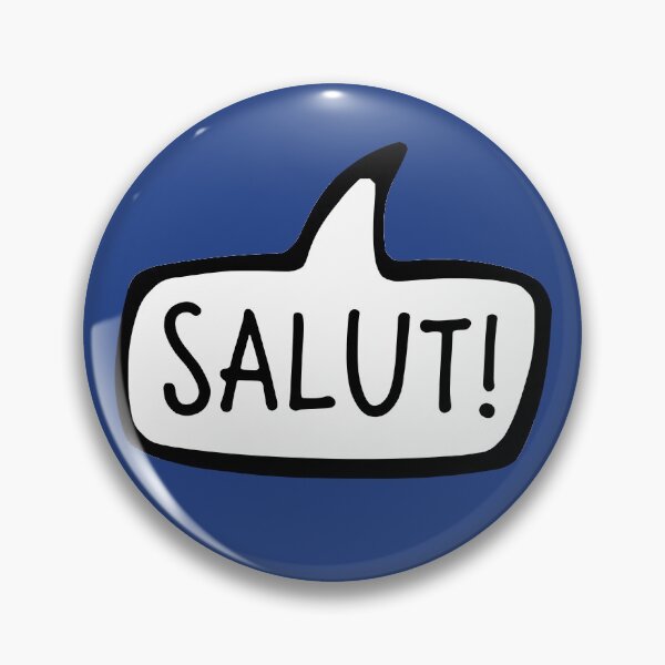 Item preview, SALUT! French Language Greeting, Hello, Hi, France designed and sold by Celticana.