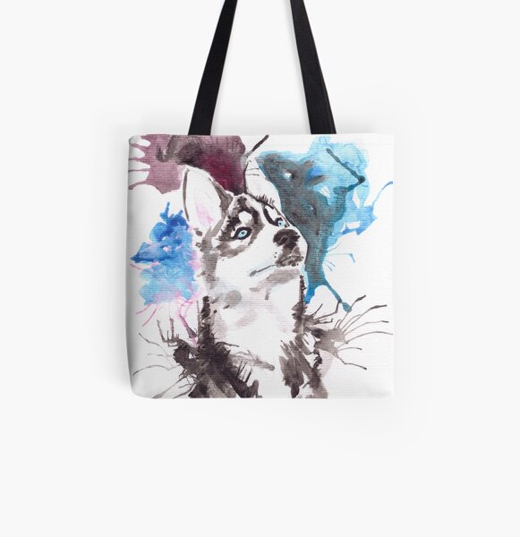 Husky Tote bag doublé