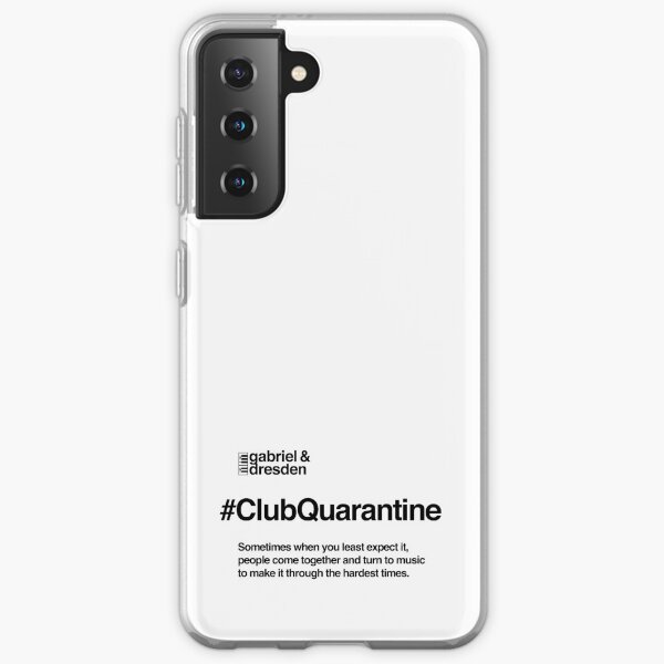 Gabriel & Dresden #ClubQuarantine Black Logo Samsung Galaxy Soft Case